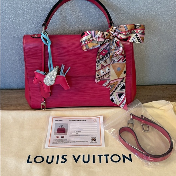 Louis Vuitton Handbags - Louis Vuitton Epi Cluny BB Fuchsia Satchel